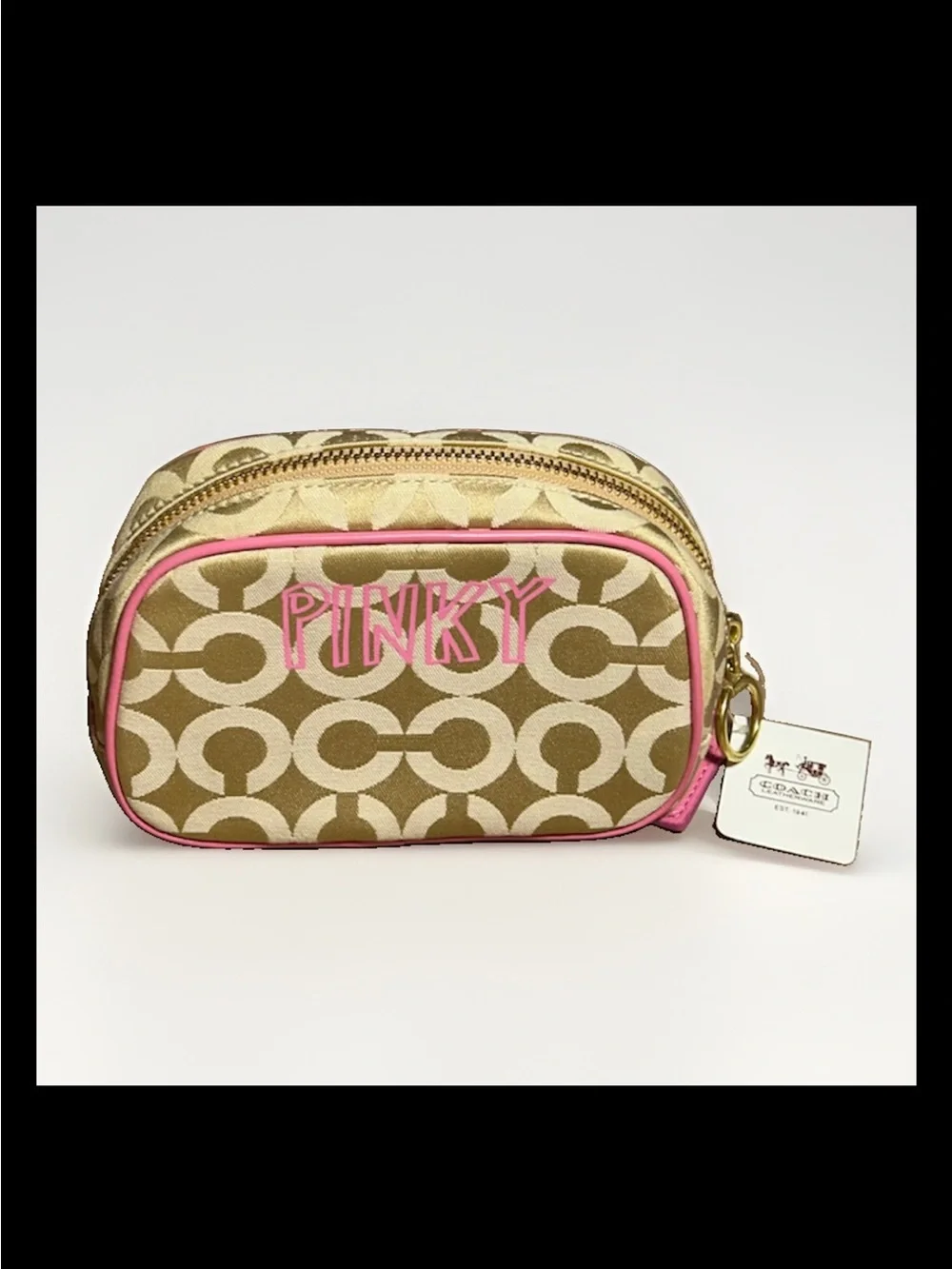 Coach Cosmetics Case Poppy-Chan “PINKY” Shibuya Japan Exclusive Ltd. Ed. *RARE*